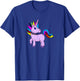 Unicorn Punk Rock Rebel I Cute & Funny T-Shirt - T-Shirt | Royal