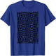 Crazy Squares OP ART Cool Optical Illusion Design T-Shirt - T-Shirt | Royal