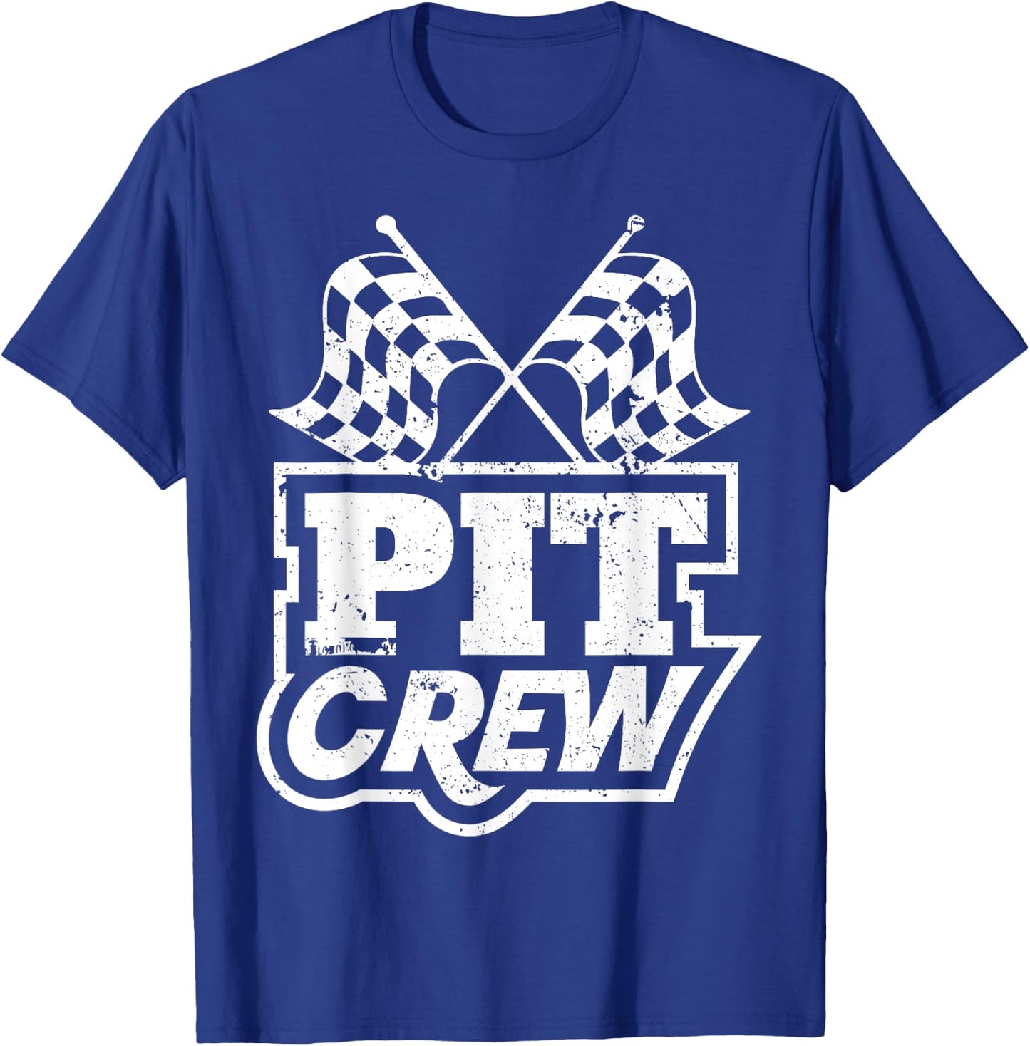Pit Crew Raing Shirt, Racing , Race Car T-Shirt - T-Shirt | Royal