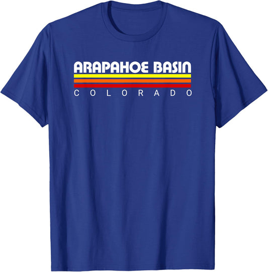 Retro Arapahoe Basin Colorado T-Shirt - T-Shirt | Royal
