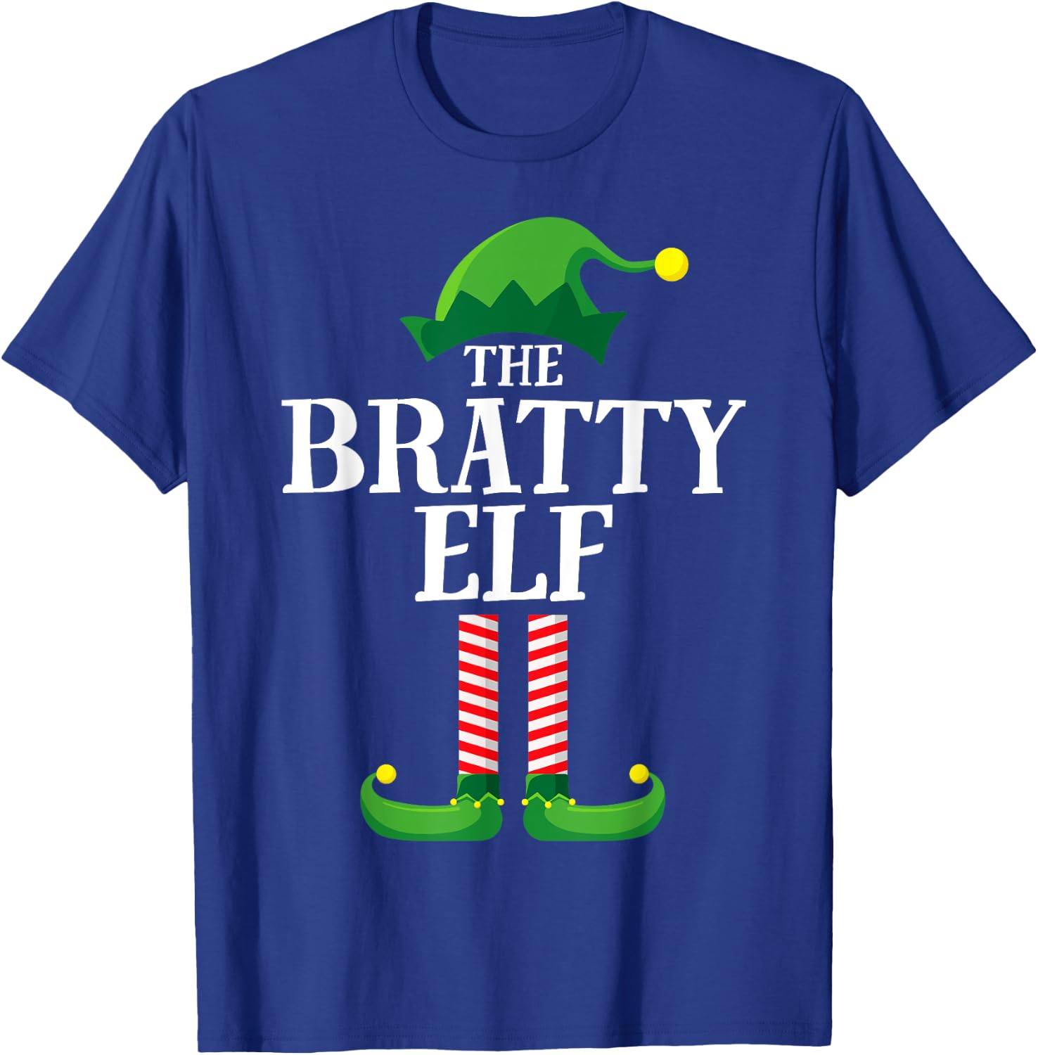 Bratty Elf Matching Family Group Christmas Party Pyjamas T-Shirt - T-Shirt | Royal