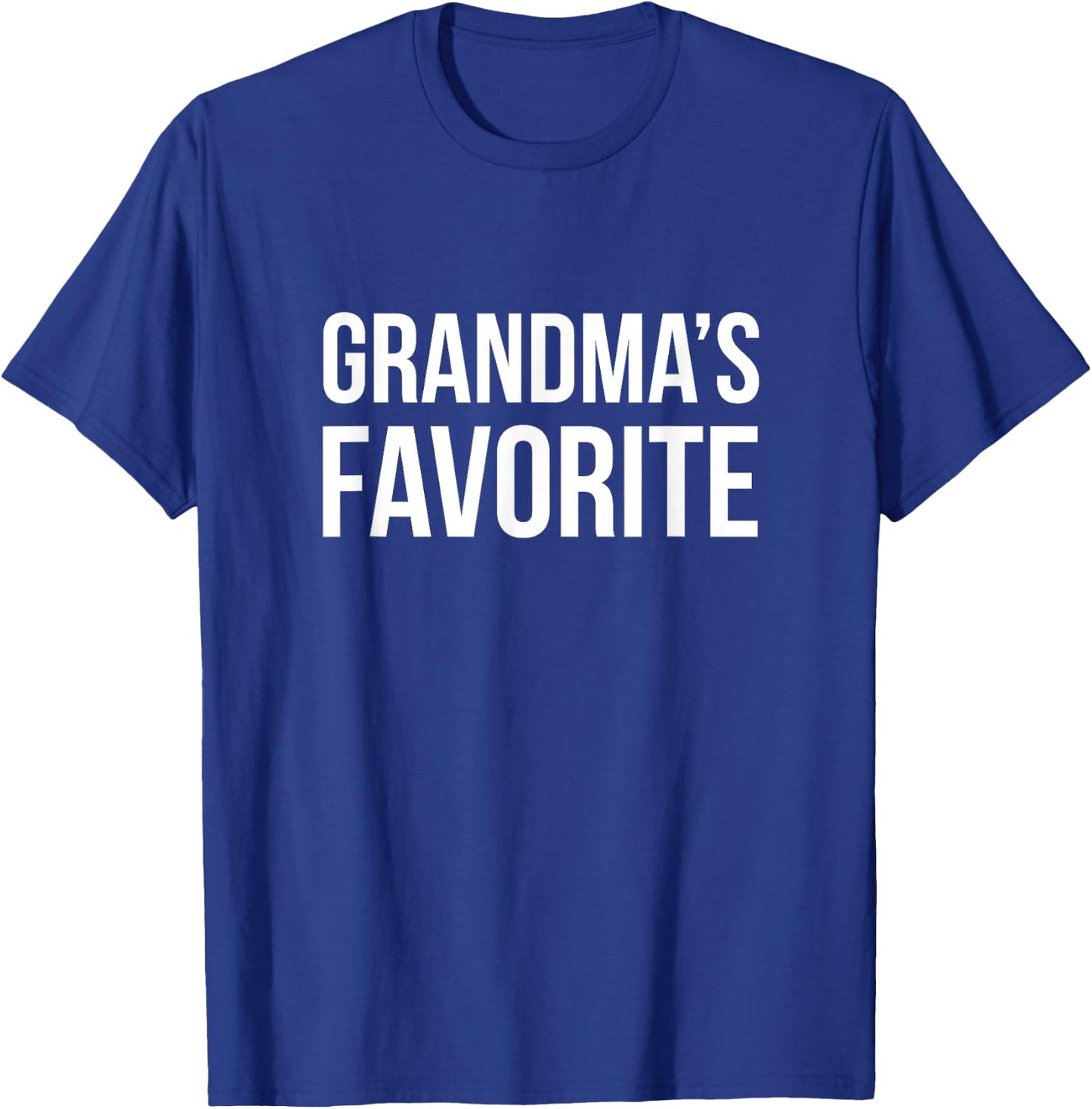 Grandma's Favorite Shirt Funny Grandparent Grandchild Gift T-Shirt - T-Shirt | Royal