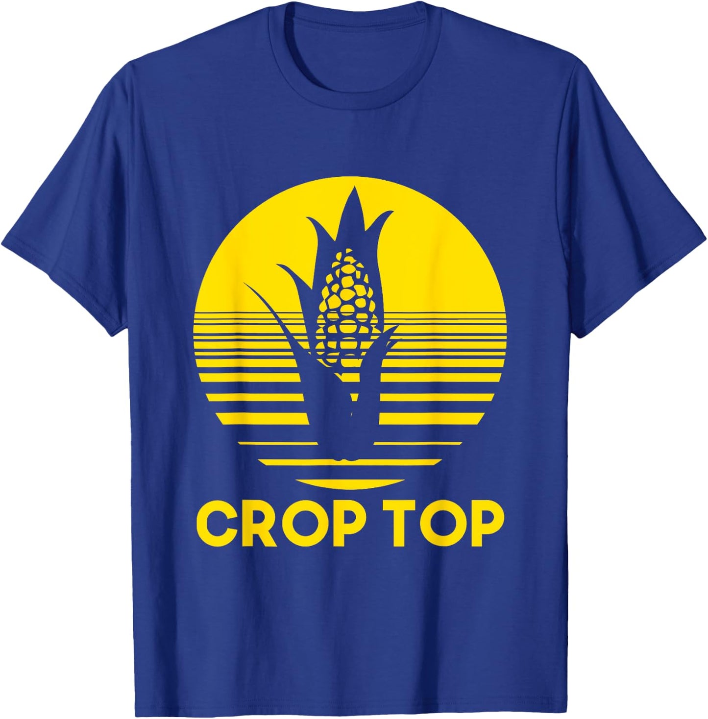 Corn Crop Top Funny Farmer Farming Corn Lover Summer Gift Men Women T-Shirt - T-Shirt | Royal