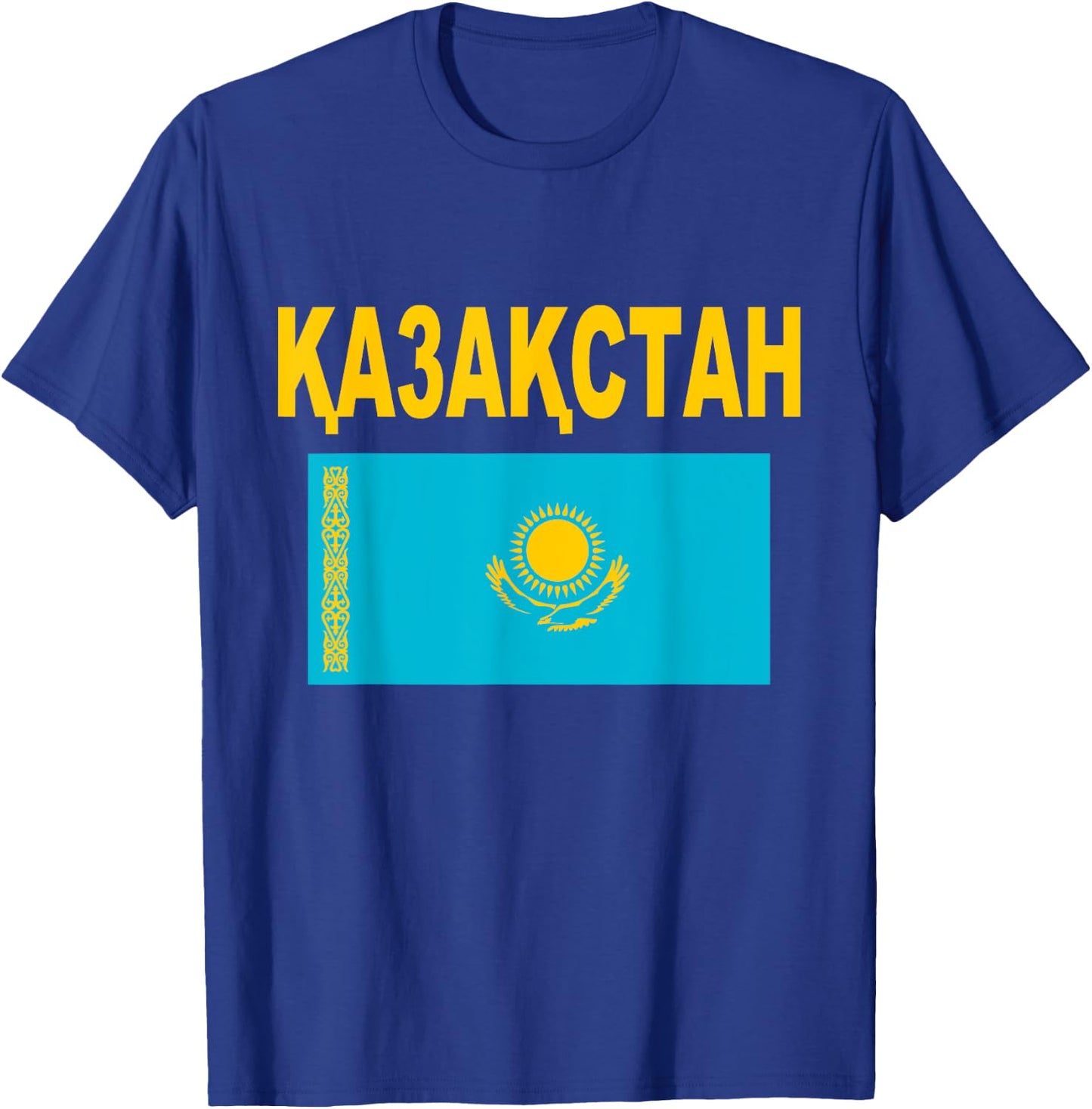 Kazakhstan Flag Cool Kazakh Flags Gift Women T-Shirt - T-Shirt | Royal