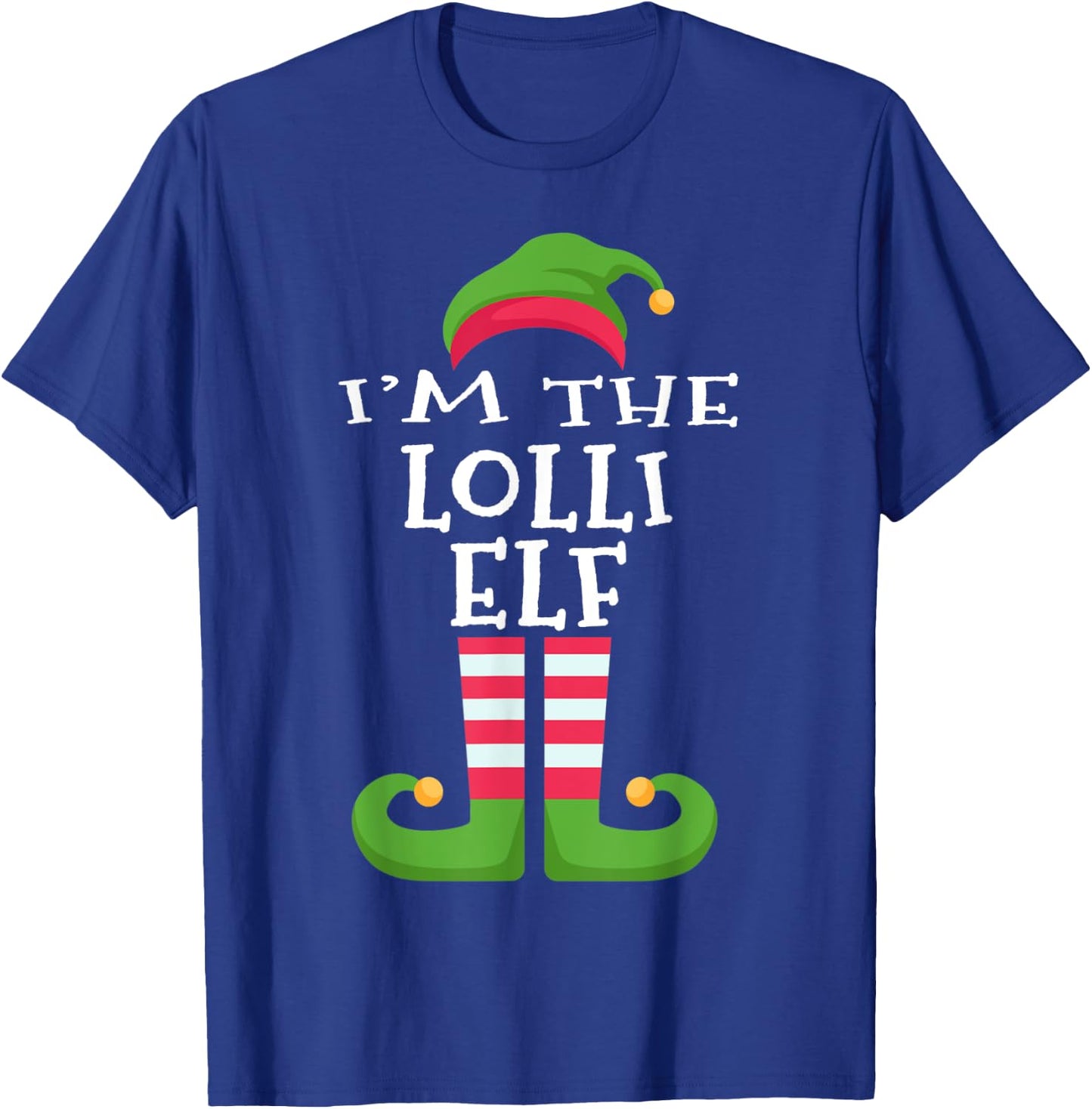 I'm The Lolli Elf Family Matching Christmas Pajama T-Shirt - T-Shirt | Royal