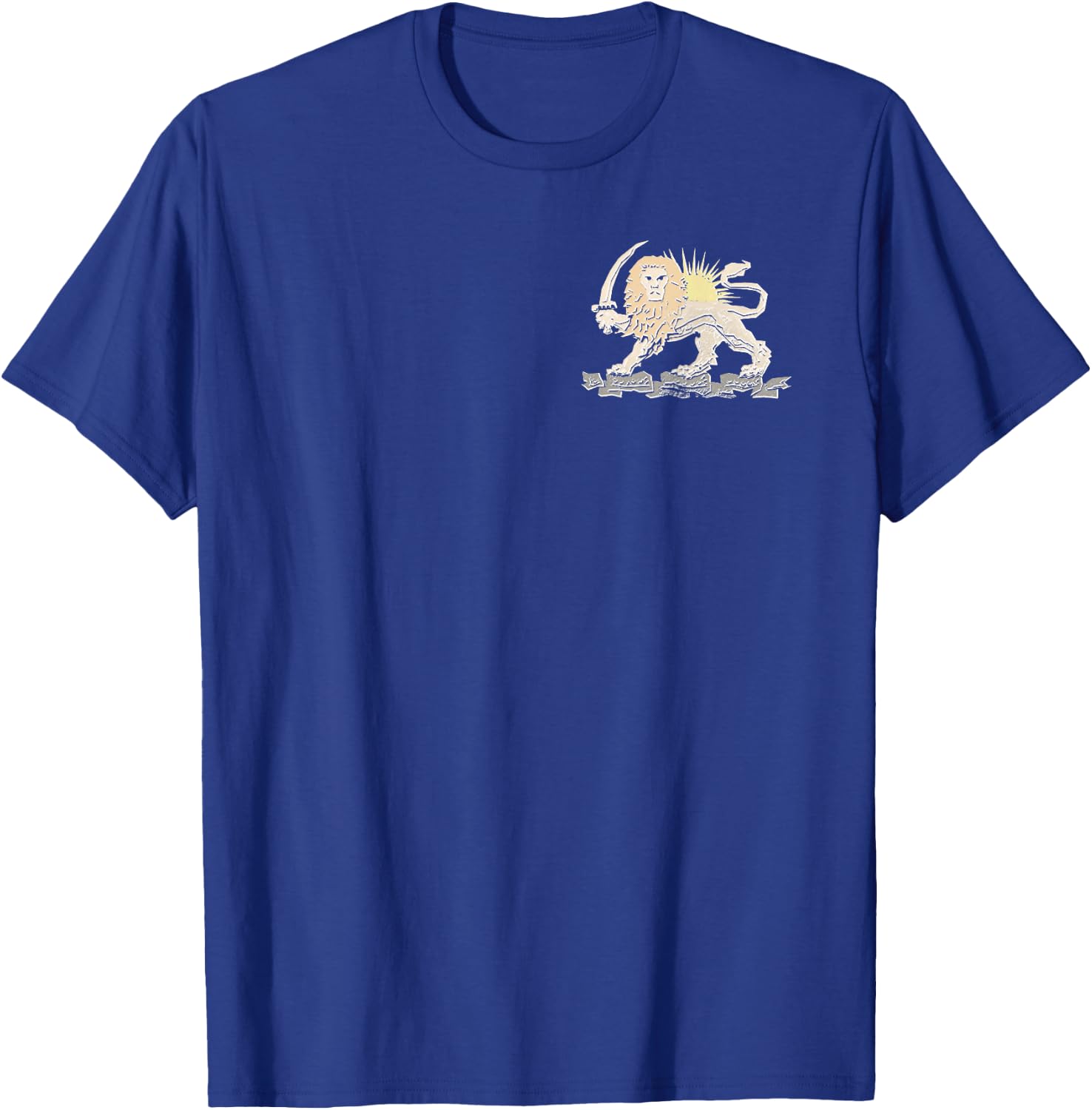 Shir-o-Khorshid Iran Lion and Sun COA Persian Emblem T-Shirt - T-Shirt | Royal
