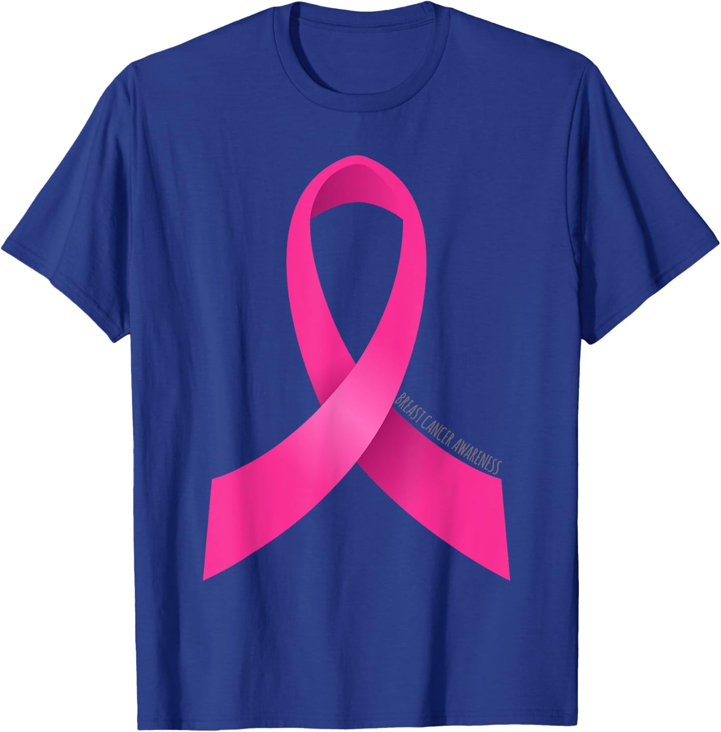 Breast Cancer Awareness Ribbon T-Shirt - T-Shirt | Royal