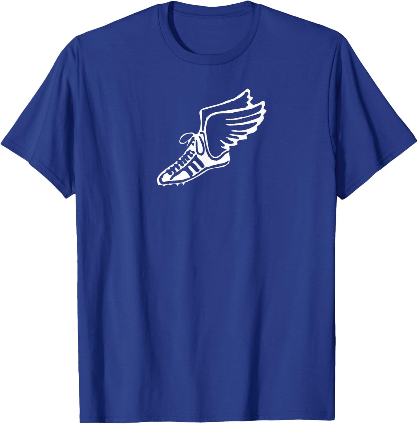 Running Shoe With Wings Track And Field Sneaker Gift T-Shirt - T-Shirt | Royal
