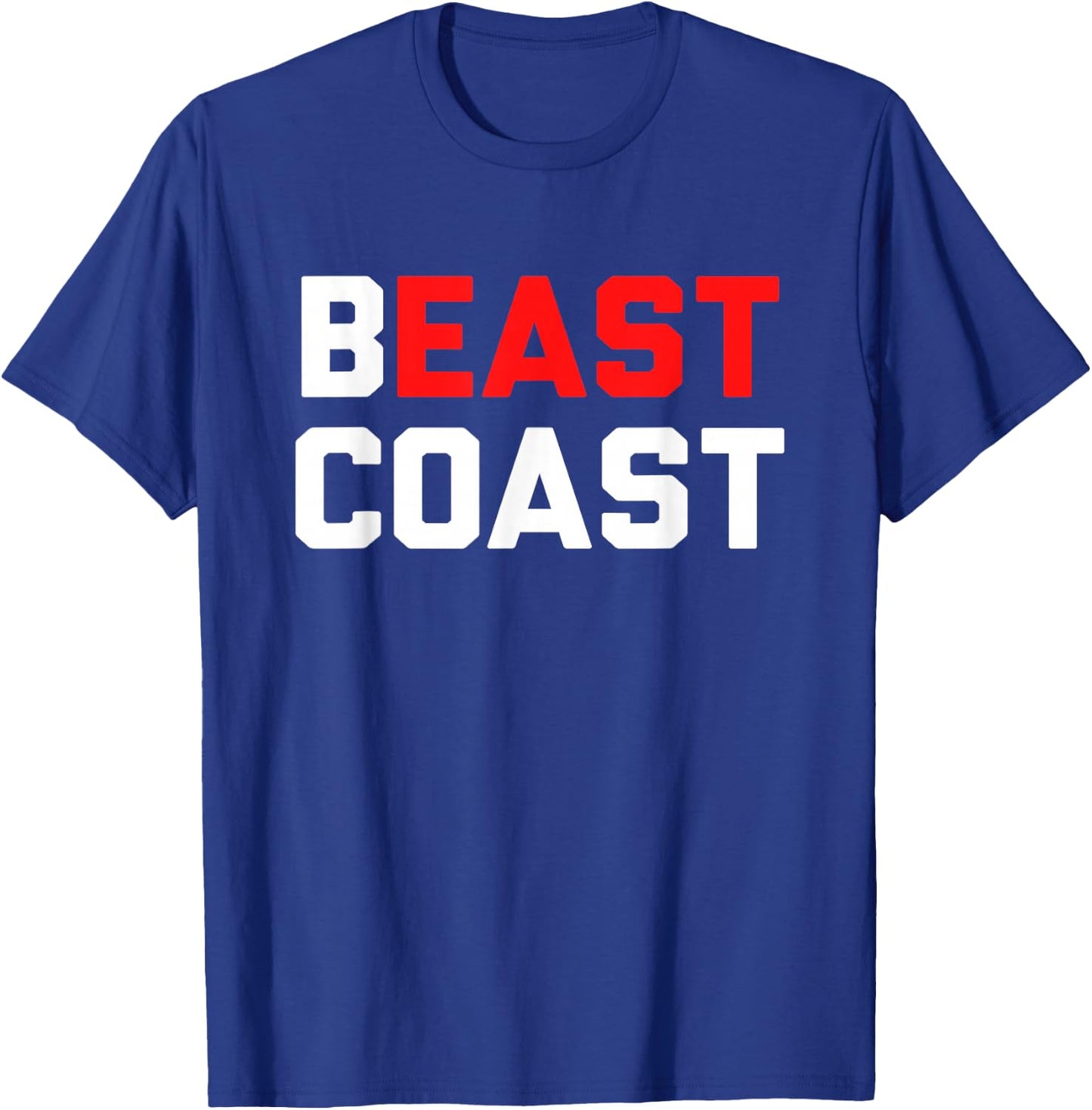 Beast Coast Novelty East Coast Gift T-Shirt - T-Shirt | Royal