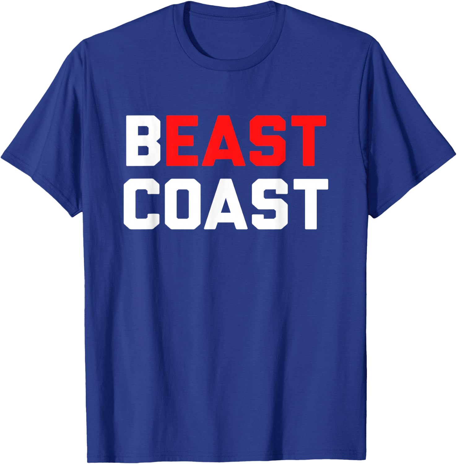Beast Coast Novelty East Coast Gift T-Shirt - T-Shirt | Royal