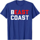 Beast Coast Novelty East Coast Gift T-Shirt - T-Shirt | Royal