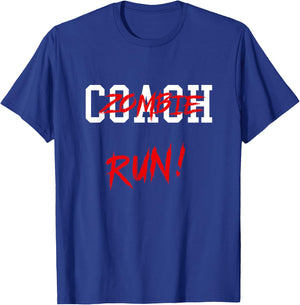 Coach Zombie / Halloween themed coach t shirt T-Shirt - T-Shirt | Royal