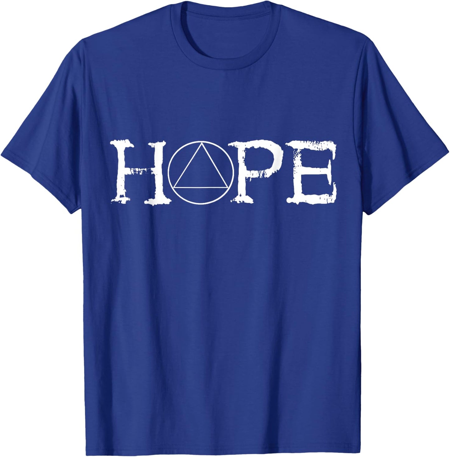 Sobriety Hope Recovery Alcoholic Abstinence Sober AA Support T-Shirt - T-Shirt | Royal