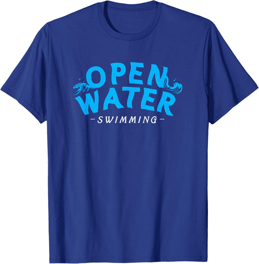 Open Water Swimming Gift A Swimmer T-Shirt - T-Shirt | Royal
