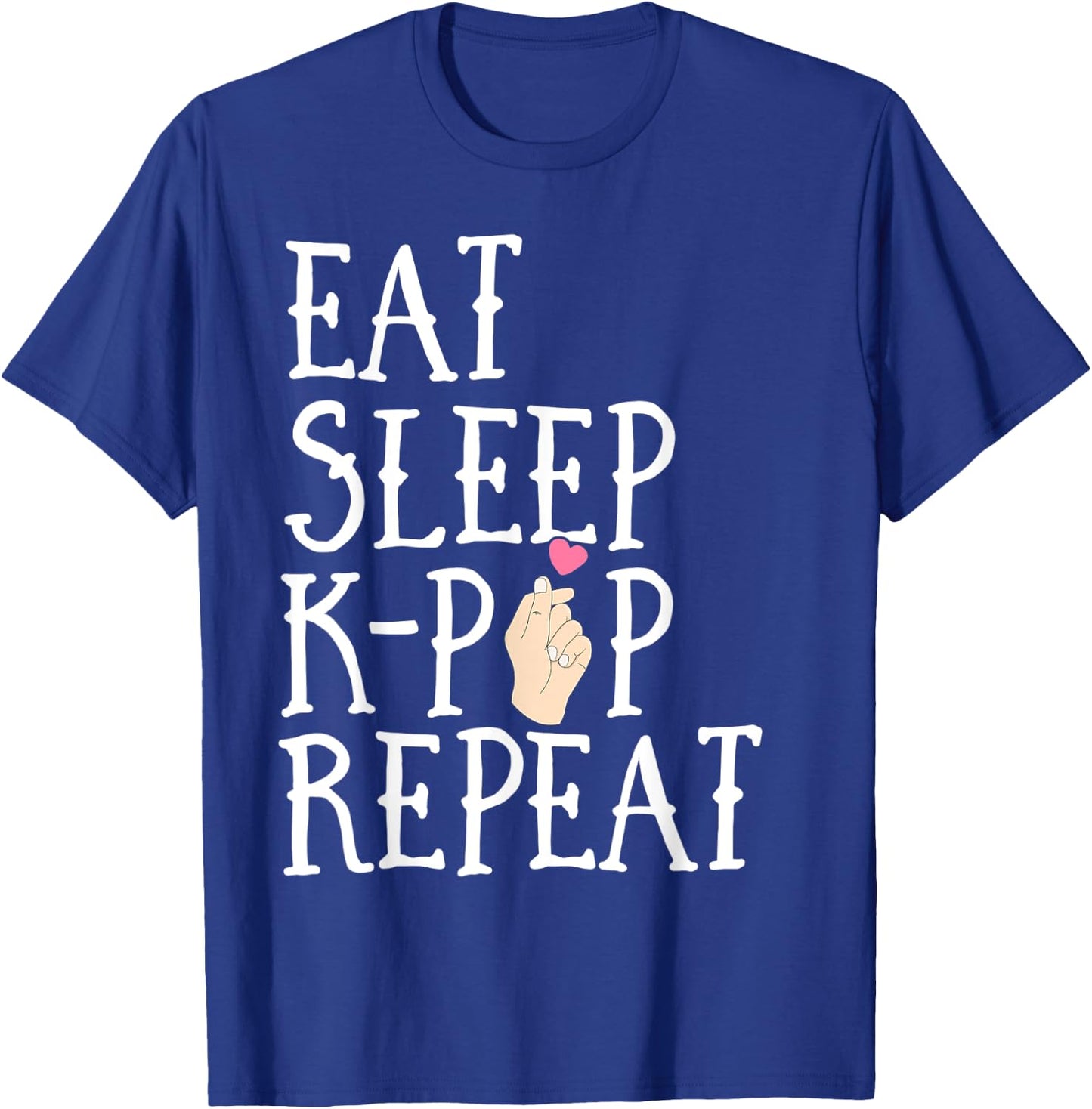 Eat Sleep K-Pop Repeat Kids Cute Korean KPop Merchandise T-Shirt - T-Shirt | Royal