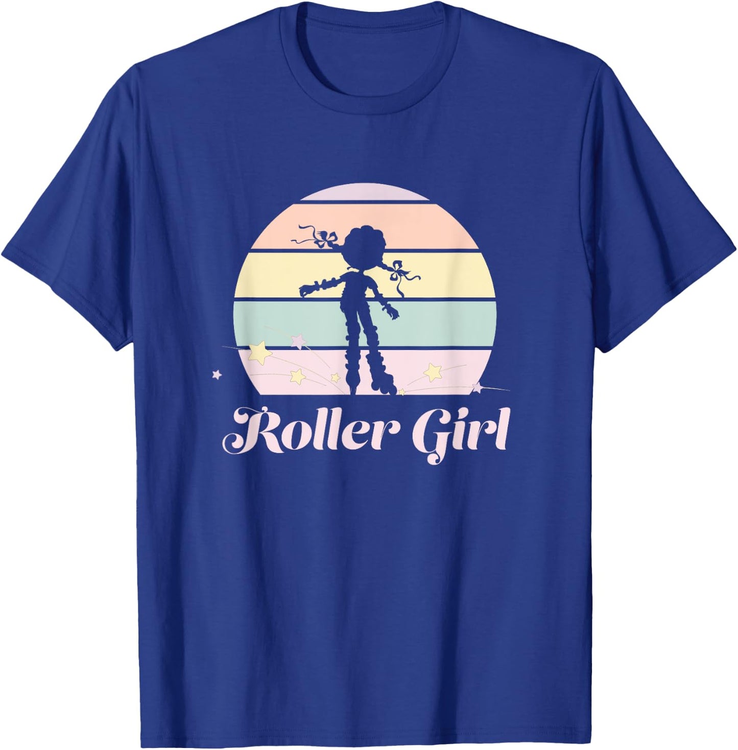 Funny Roller Girl Vintage Rollerblades Gift Roller Skating T-Shirt - T-Shirt | Royal