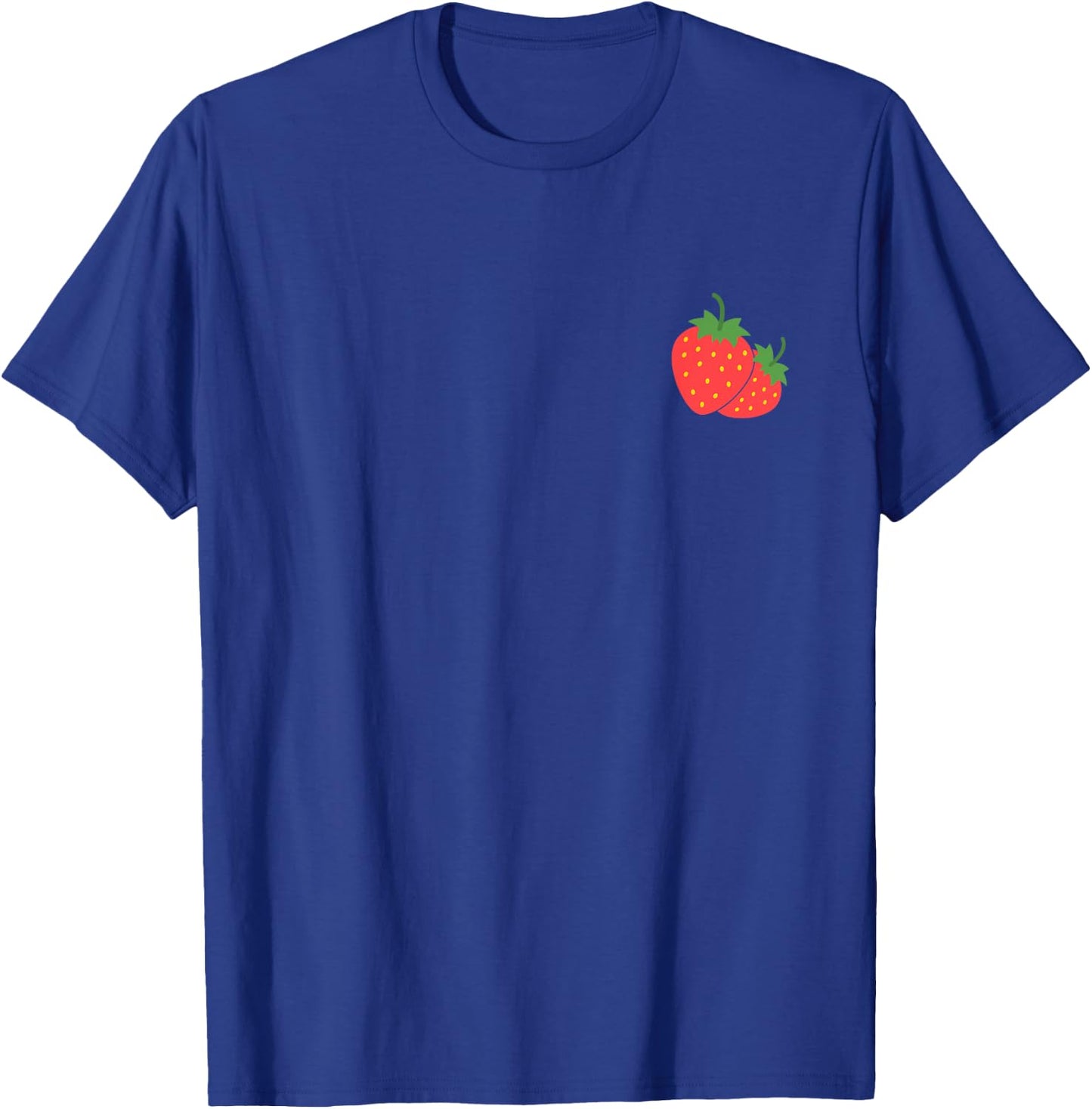 Strawberry Pocket Shirt Strawberry Art Trendy T-Shirt - T-Shirt | Royal