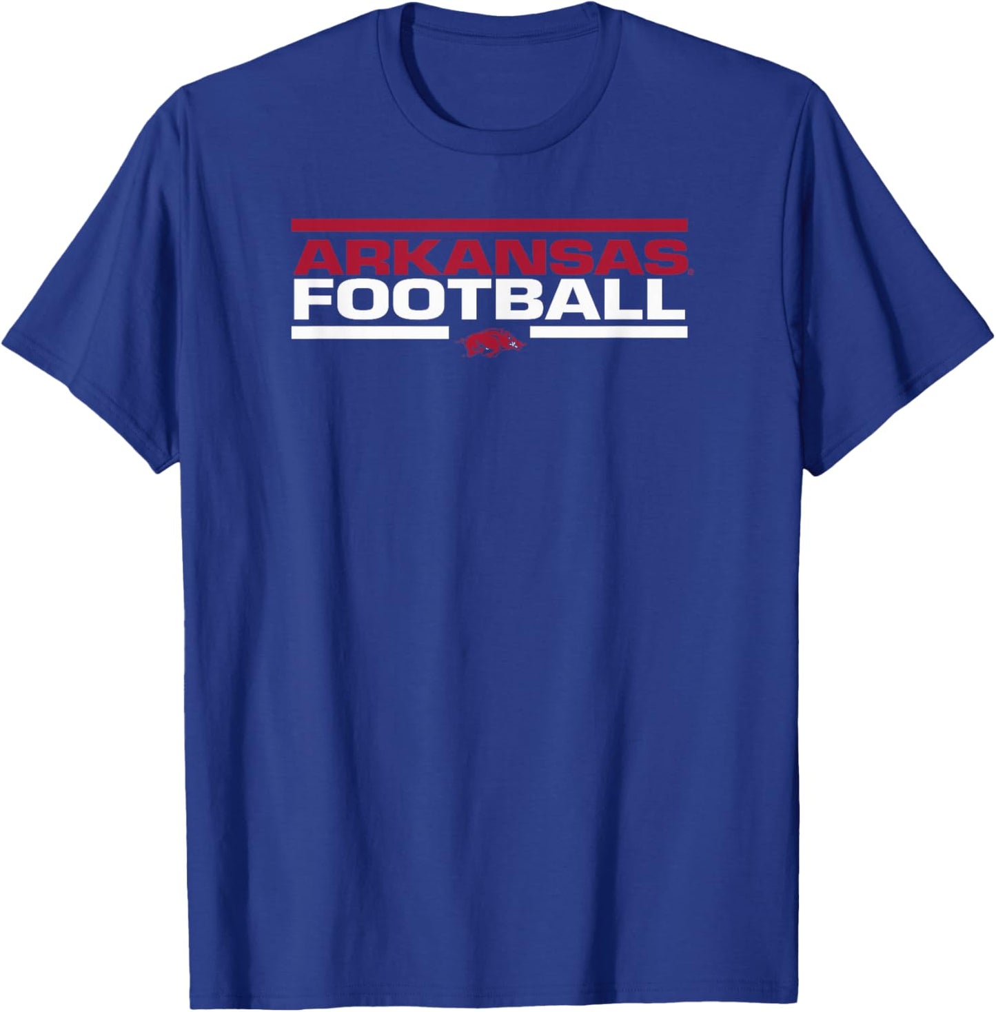 Arkansas Razorbacks Football Tackle Black T-Shirt - T-Shirt | Royal