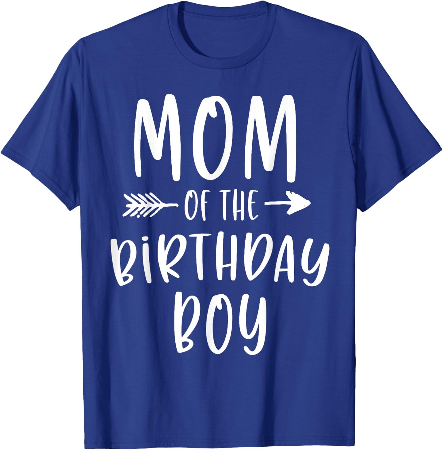 Mom of the Birthday Boy Mama And Son Bday Party Mother T-Shirt - T-Shirt | Royal