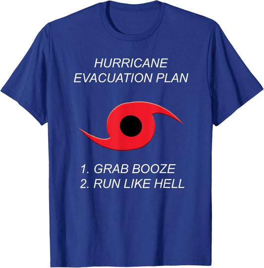 Hurricane Evacuation Plan - Florida Life Summer T-Shirt - T-Shirt | Royal