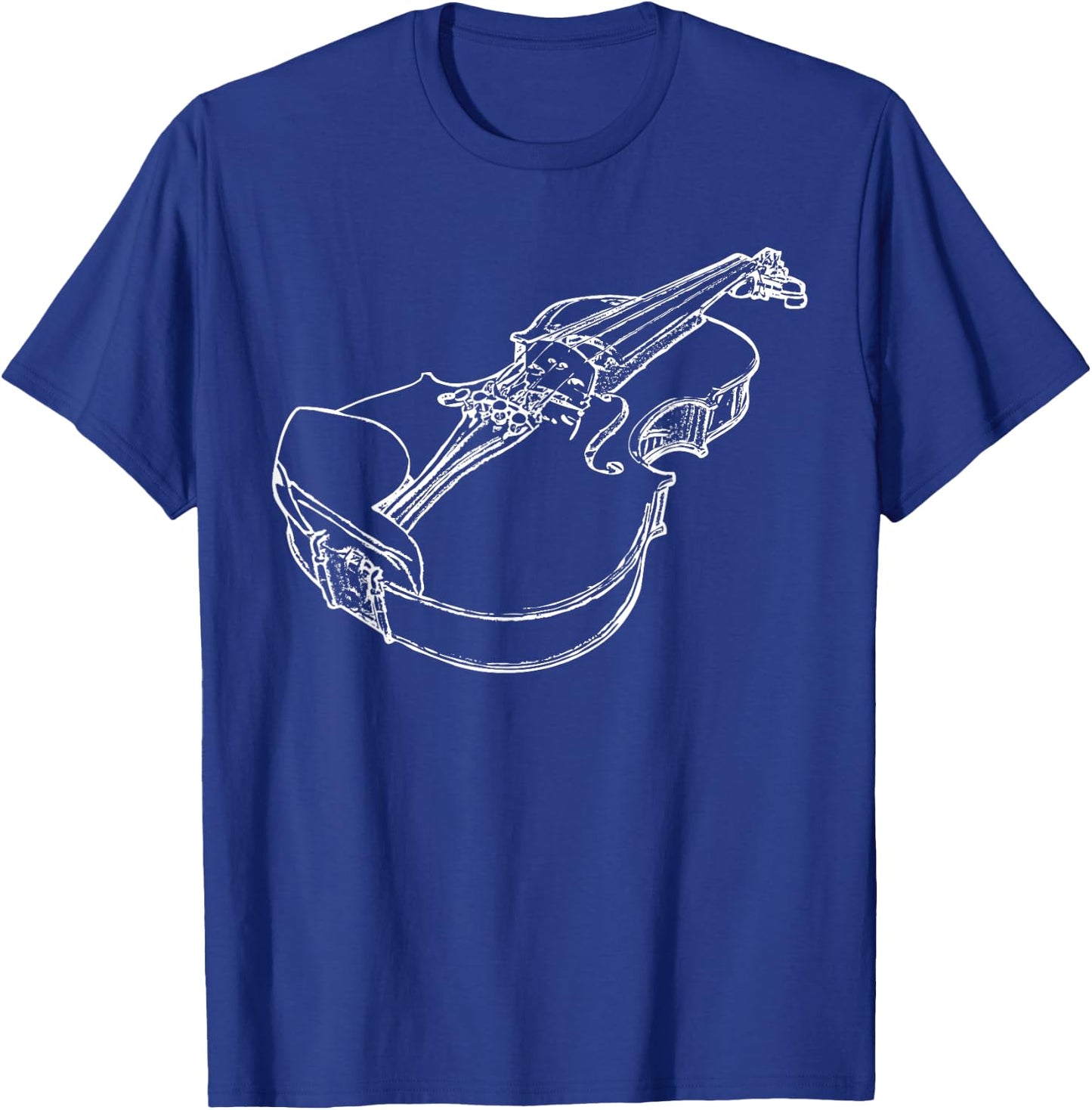 Violin Fiddle Musician String Instrument Violinist Gift T-Shirt - T-Shirt | Royal