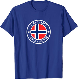 Make Lefse Great Again Witty Norwegian Trump Lutefisk T-Shirt - T-Shirt | Royal