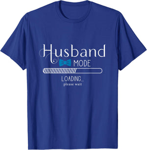 Wedding Planning Apparel Co. Husband Mode Loading Engaged Men Fiance T-Shirt - T-Shirt | Royal