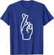 Fingers Crossed T-Shirt - T-Shirt | Royal