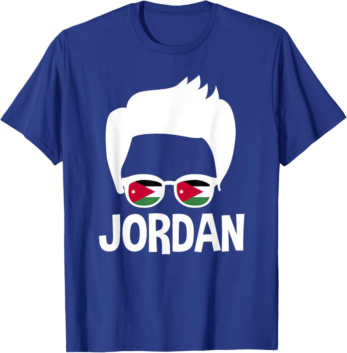 Jordan Boy Silhouette Jordanian Man Pride T-Shirt - T-Shirt | Royal