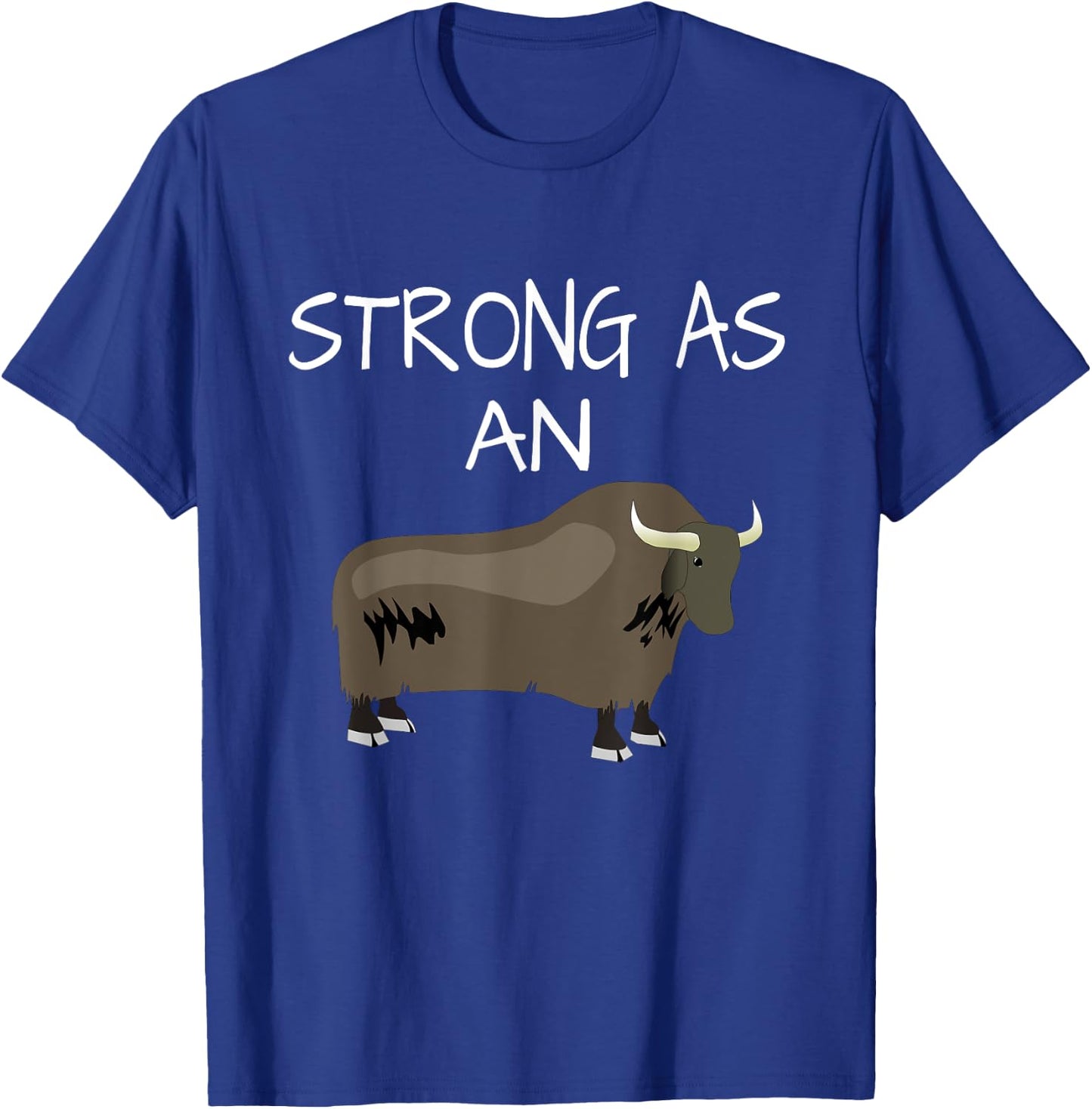 Strong As An Ox - Strongman Bodybuilder T-Shirt - T-Shirt | Royal
