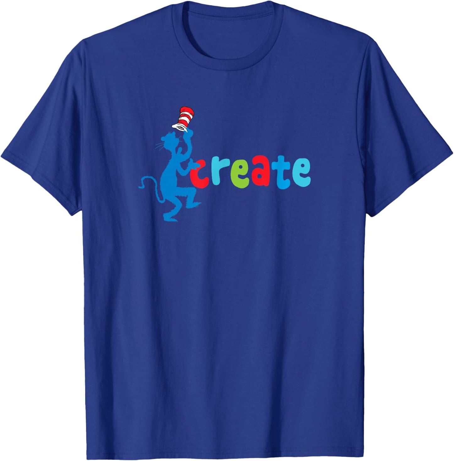 Dr. Seuss Create Like The Cat T-Shirt - T-Shirt | Royal