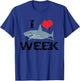I Love Sharks , Shark Fan Gift T-Shirt - T-Shirt | Royal