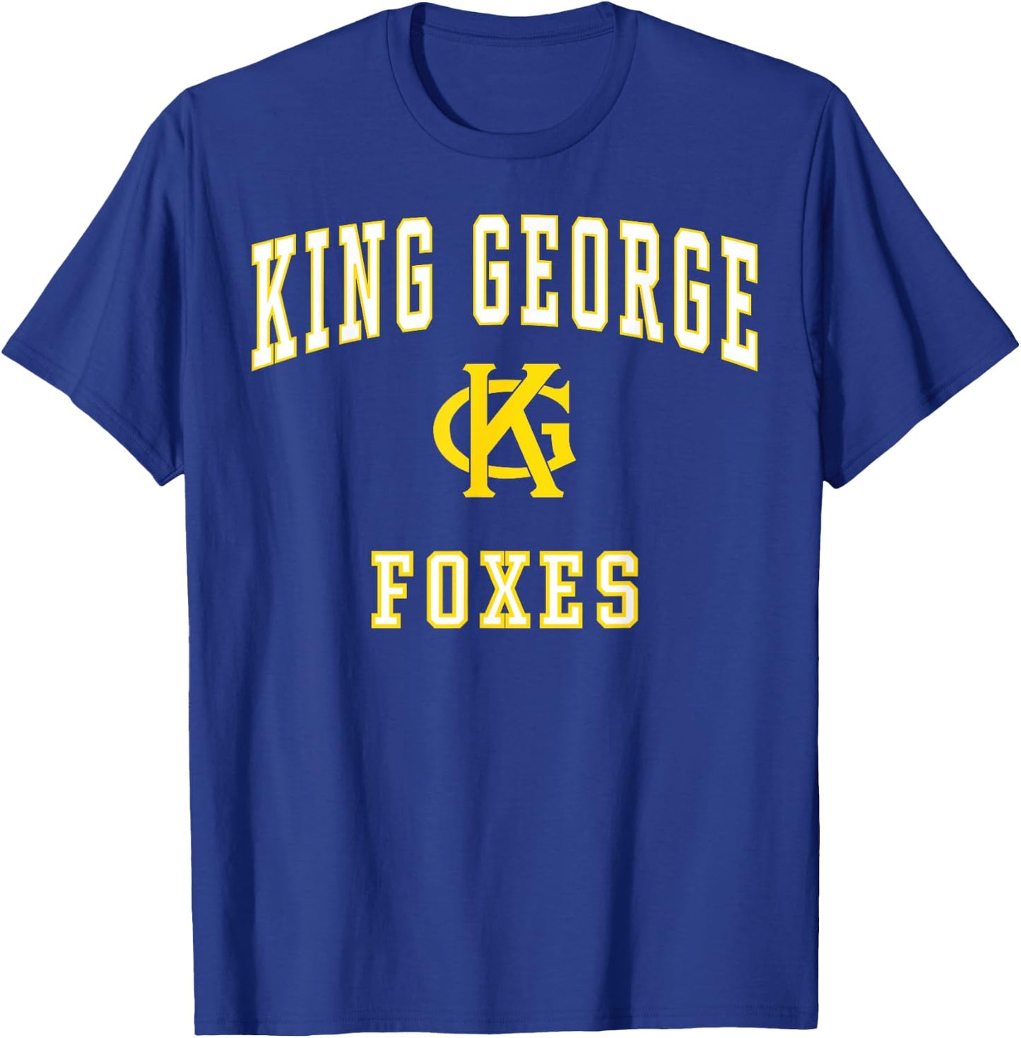King George High School Foxes C1 T-Shirt - T-Shirt | Royal