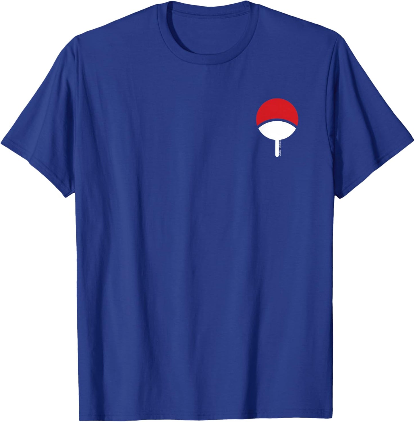Naruto Shippuden Uchiha Icon Chest Print Anime T-Shirt - T-Shirt | Royal