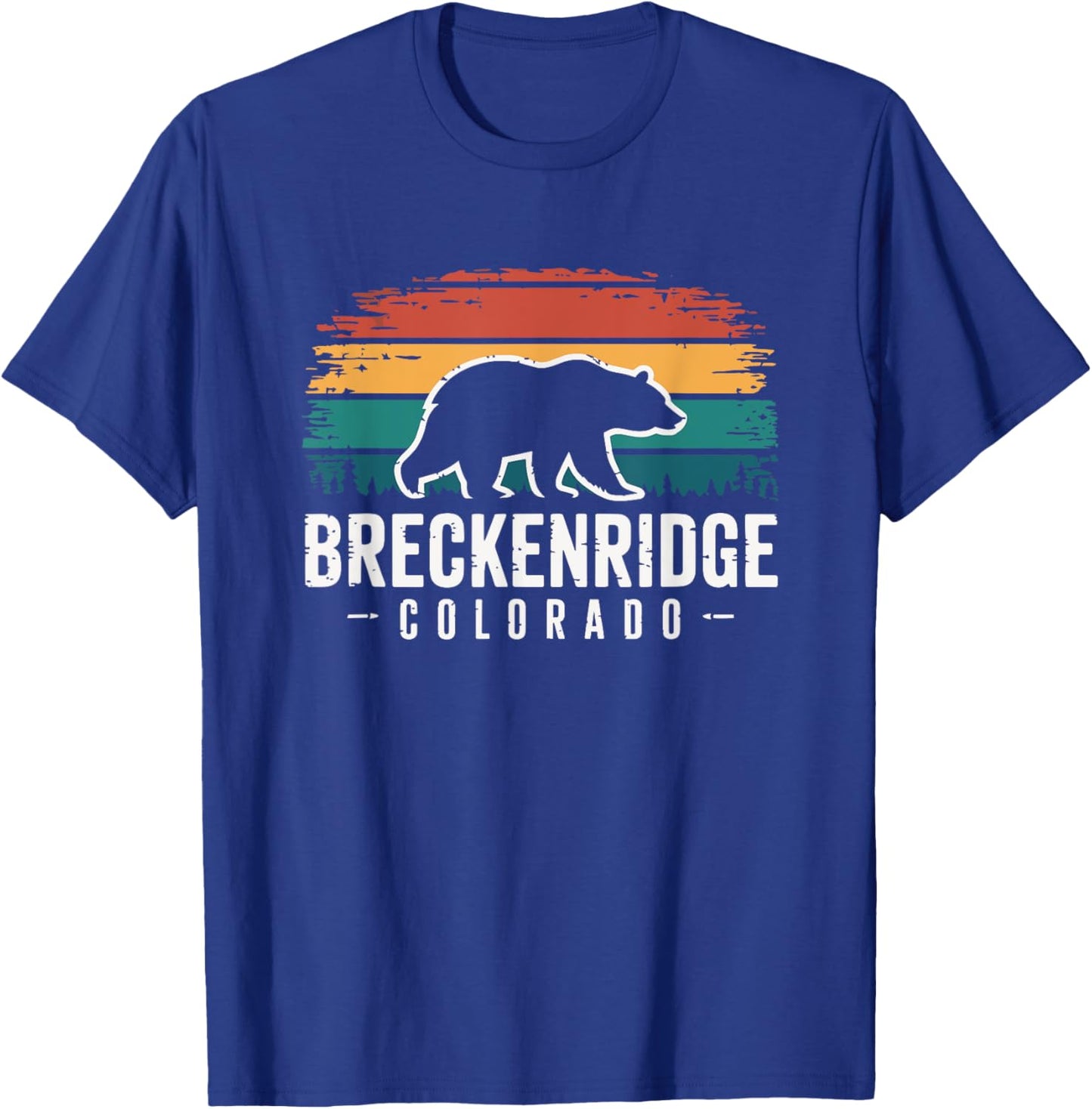 Breckenridge Colorado Vintage Bear Mountain T-Shirt - T-Shirt | Royal