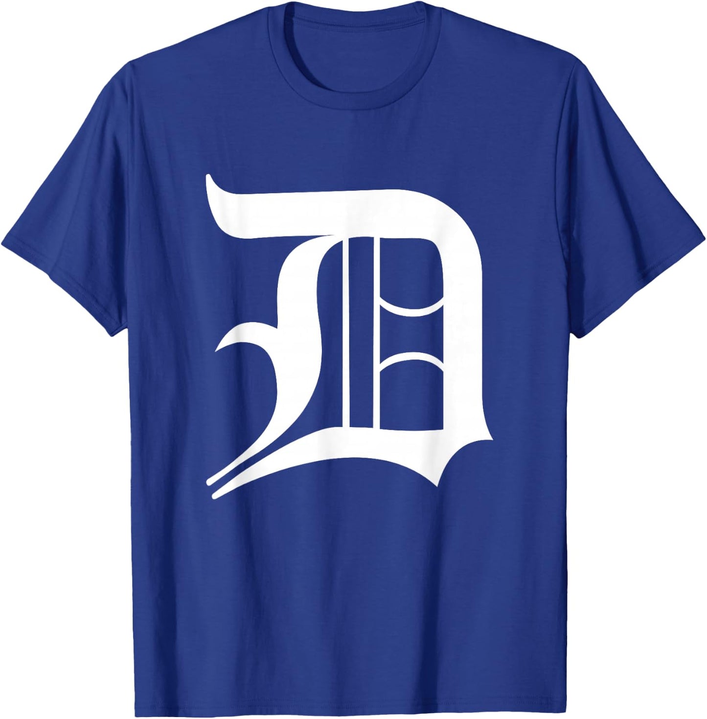 Detroit Letter D T-Shirt - T-Shirt | Royal