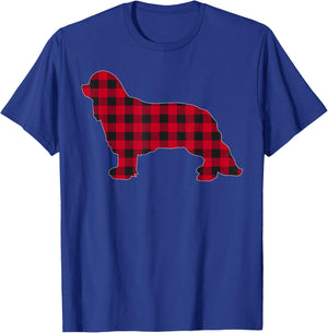 Red Plaid Cavalier King Charles Spaniels Christmas Pajama T-Shirt - T-Shirt | Royal