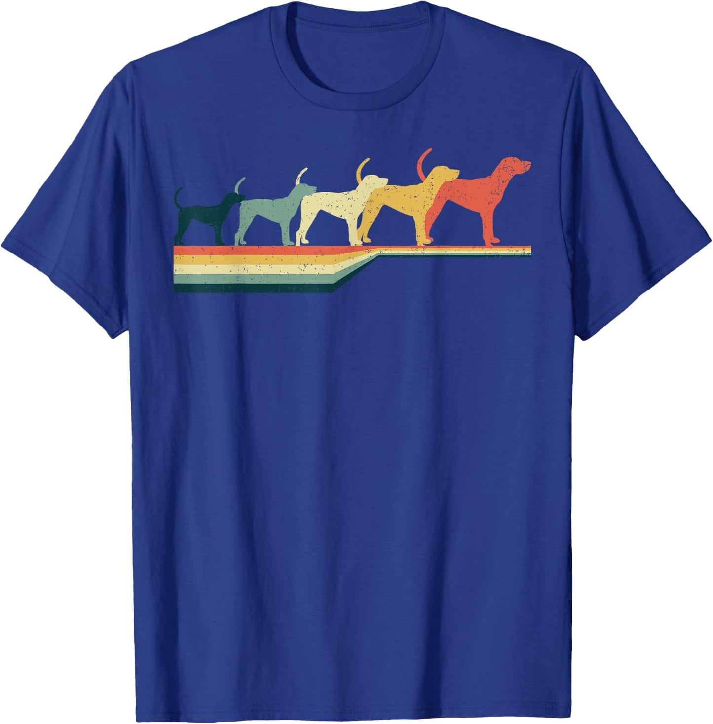 Treeing Walker Coonhound Vintage Retro Style T-Shirt - T-Shirt | Royal