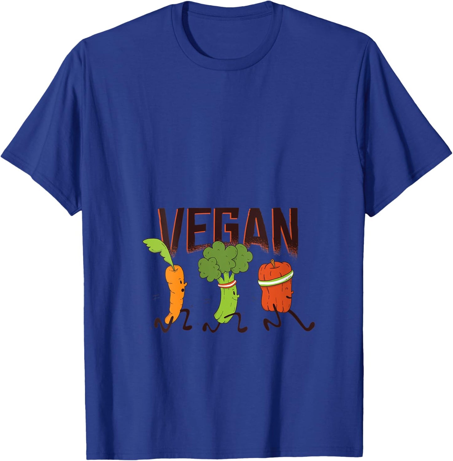 Vegan Runner V-Neck T-Shirt - T-Shirt | Royal