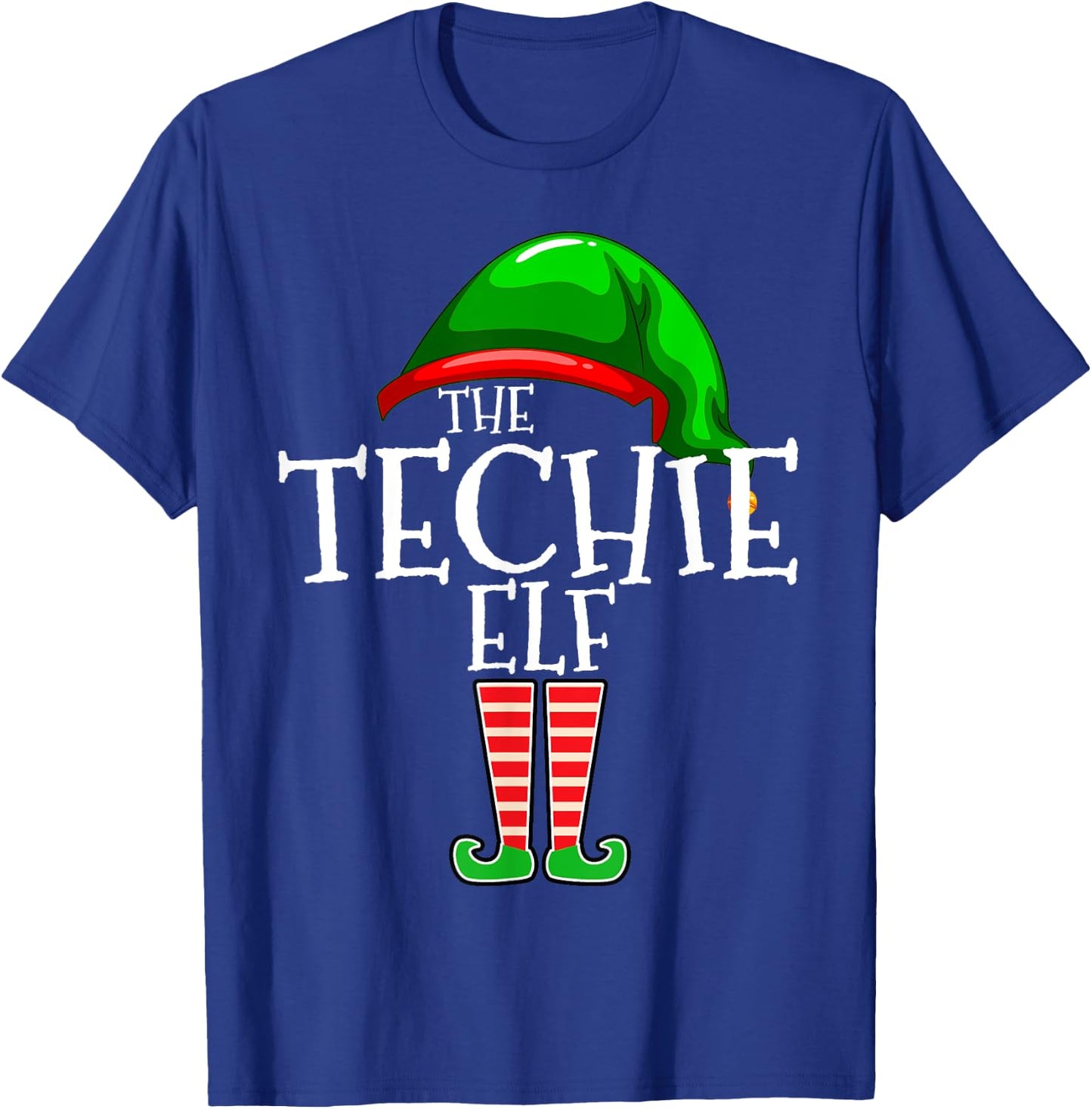The Techie Elf Family Matching Group Christmas T-Shirt - T-Shirt | Royal