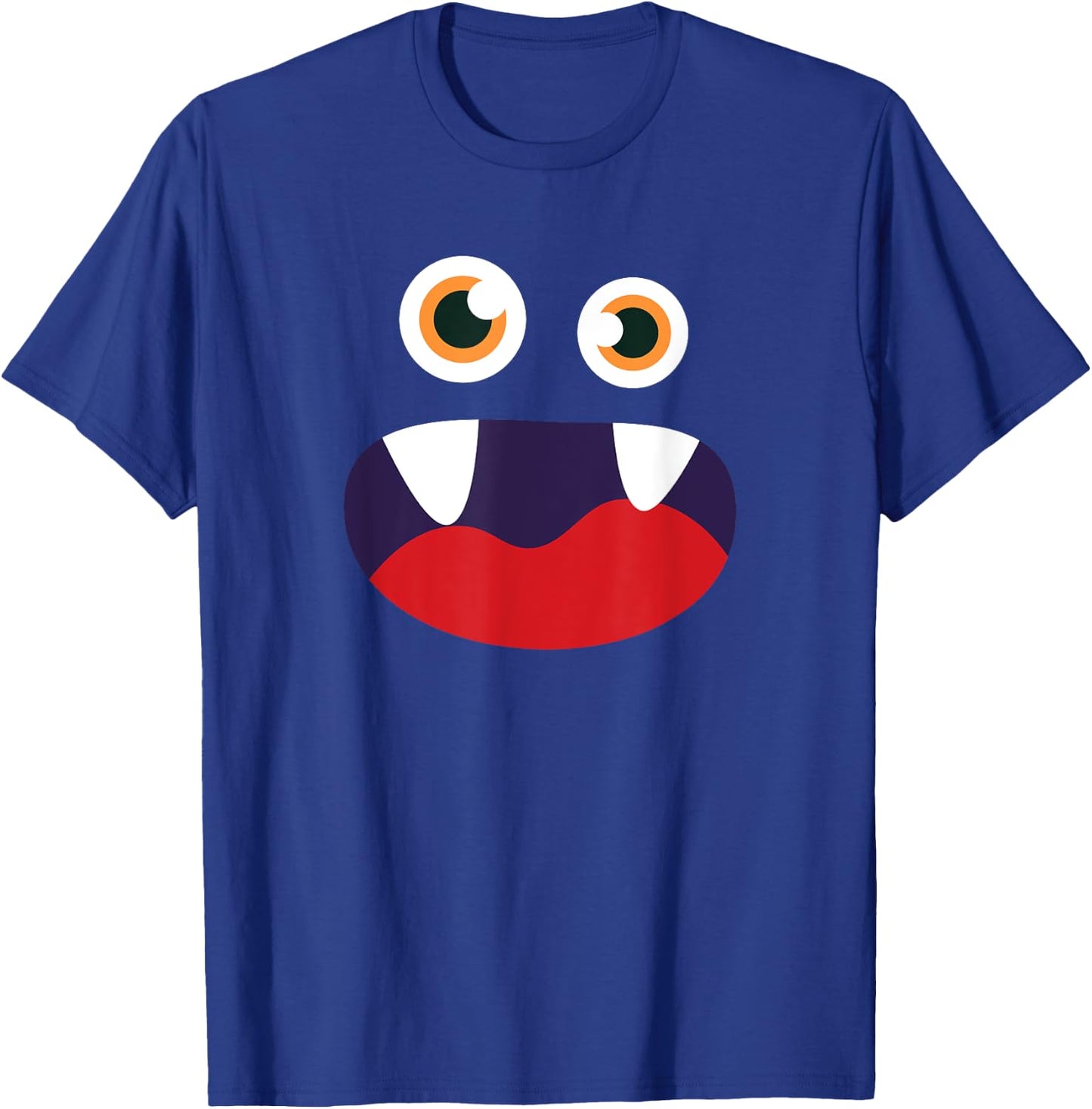 Monster Face Halloween Matching Family Costume T-Shirt - T-Shirt | Royal