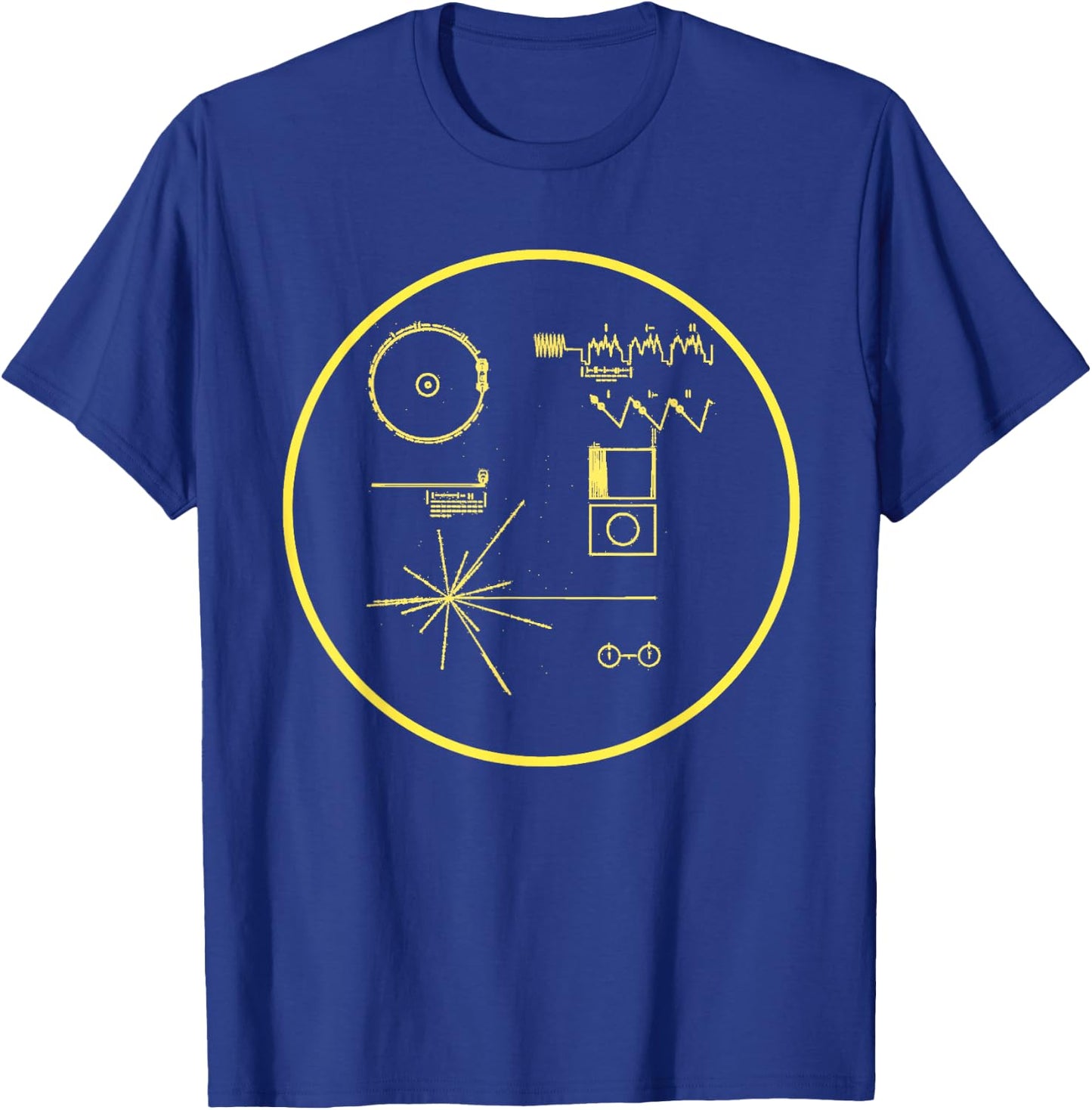 NASA Voyager Golden Record shirt T-Shirt - T-Shirt | Royal