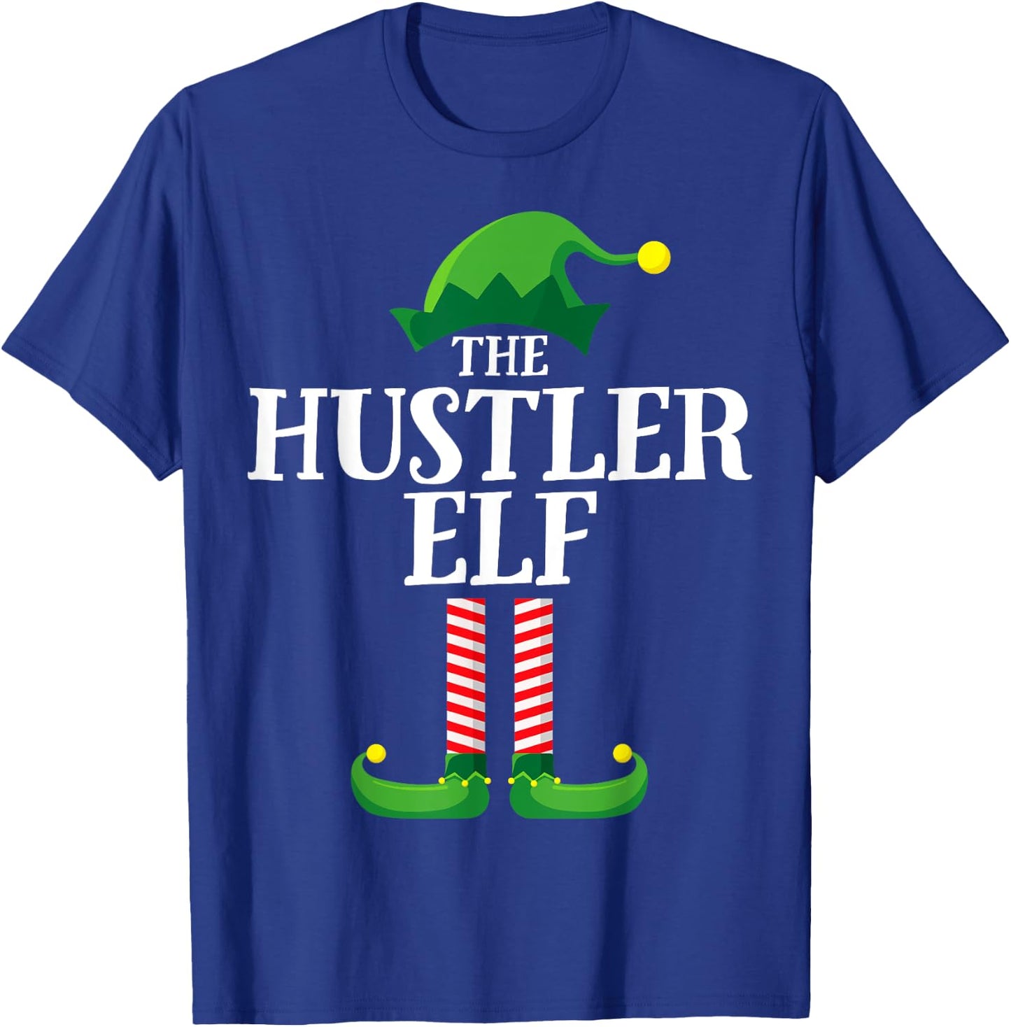 Hustler Elf Matching Family Group Christmas Party Pyjamas T-Shirt - T-Shirt | Royal