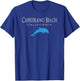 Vintage Capistrano Beach CA Dolphin T Shirt Men Women Girls Kids T-Shirt - T-Shirt | Royal