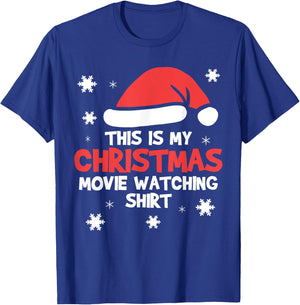 This Is My Christmas Movie Watching Shirt T-Shirt - T-Shirt | Royal