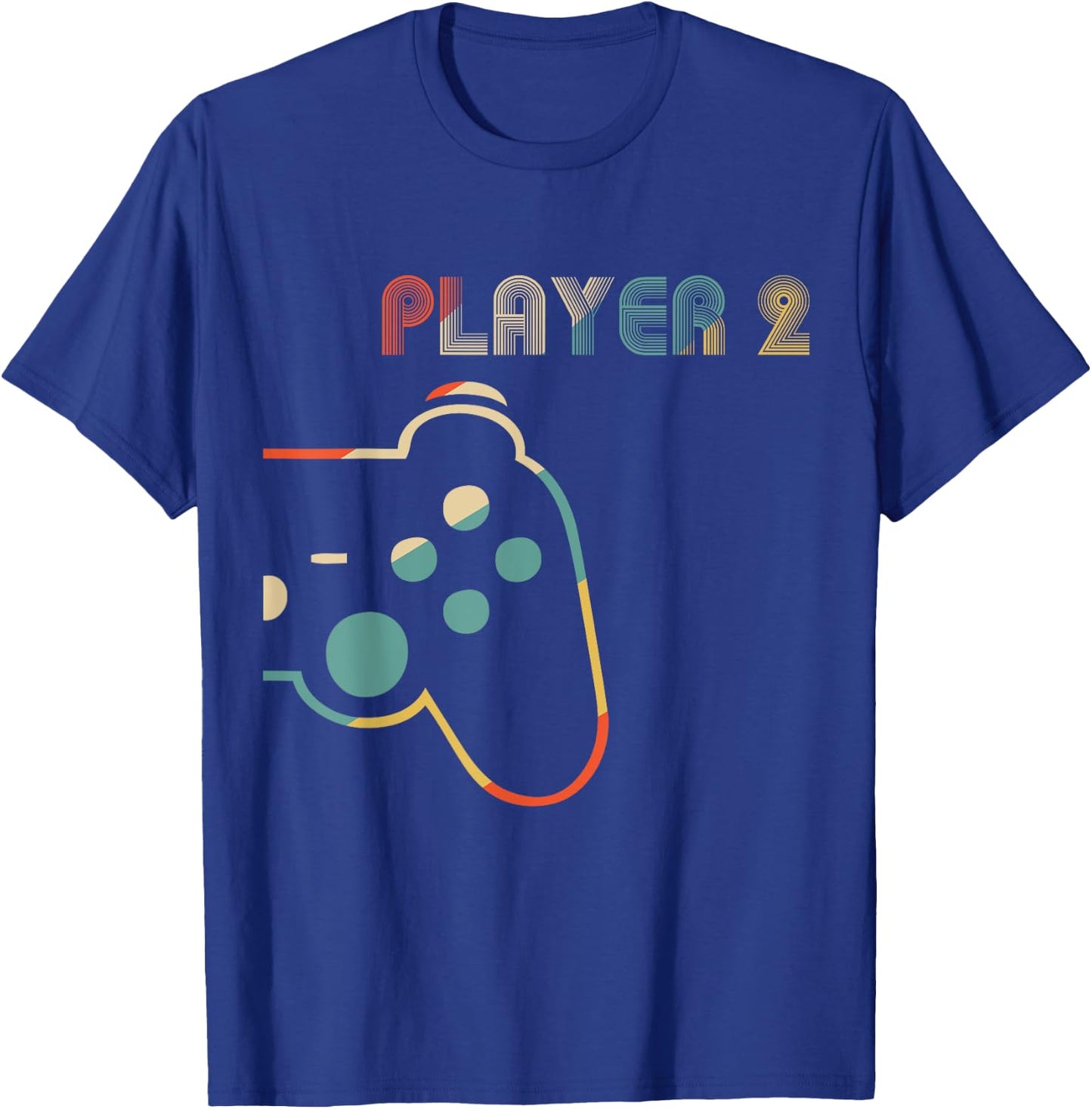 Matching Video Gamers Couple Player 1 Player 2 T-Shirt - T-Shirt | Royal