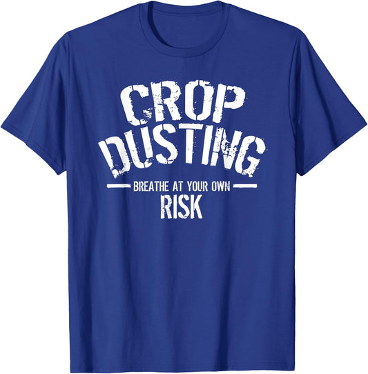 Crop Dusting Shirt - Toilet Humor Office Prank T-Shirt - T-Shirt | Royal