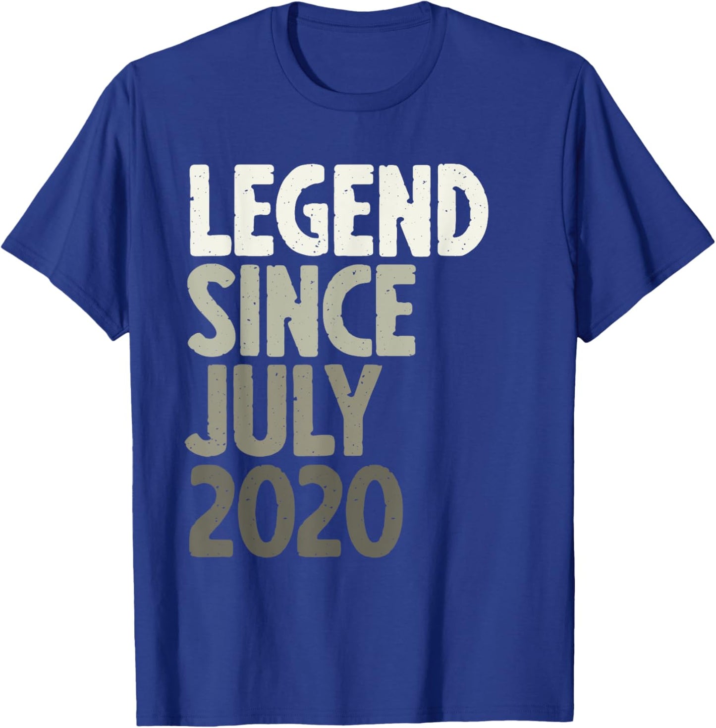 Legend Since July 2020 Birthday T-Shirt - T-Shirt | Royal