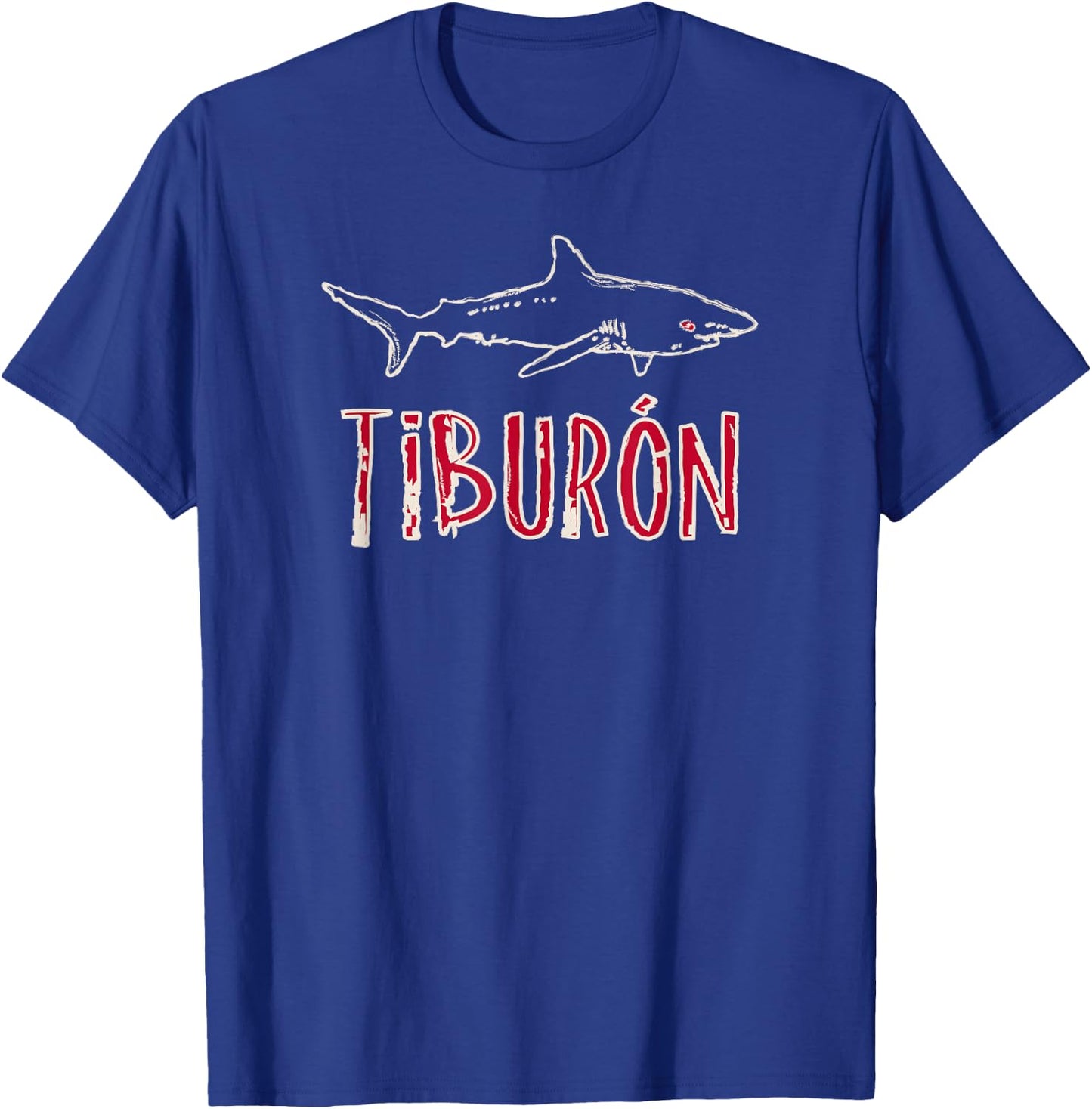 Speak More Spanish Tiburon Shark T-Shirt - T-Shirt | Royal