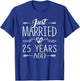 25th Wedding Anniversary Silver Anniversary Couple Matching T-Shirt - T-Shirt | Royal